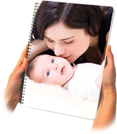 Cahier scolaire avec couverture personnalis&eacute;e